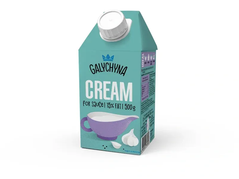 Вершки TGA 15% 500г Галичина